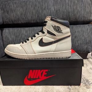 Nike Air Jordan High-Top Sneakers - Cream and Black